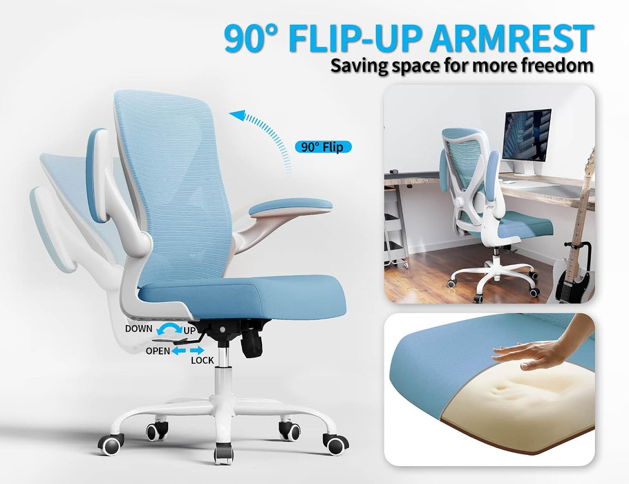 Office Chair: Mesh Ergonomic Desk Chair with 3D Lumbar & Swivel