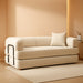 79 Inch ConvertibleSofaBed Beige Upholstery Comfort