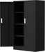Locking Black 53Inch Industrial Metal Storage Cabinet