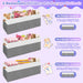 Oversized Collapsible Toy Storage Box Lidded GrayFabric