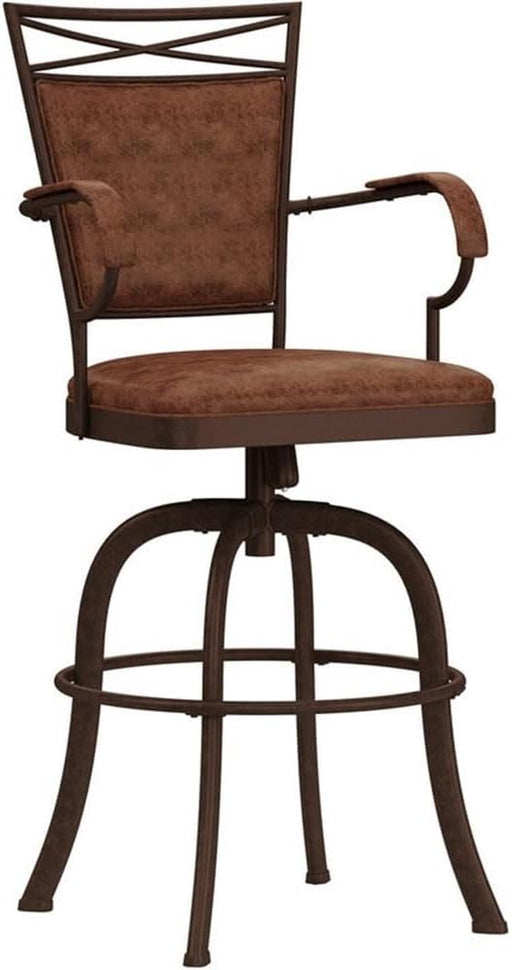 Bridgetown Swivel Tilt Barstool, Aged Bronze Finish