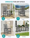 Outdoor Rocking Chair Set of 2, Oversized Patio Rocking Chair, Gray