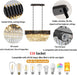 31Inch Black Gold CrystalChandelier PendantLighting