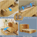 Oakwood Industrial Murphy Cabinet Bed With Charging