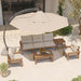 3-Piece HDPE Outdoor Patio Furniture Conversation Set