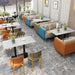 White Sintered Stone Rectangular Dining Table Base