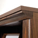 Select Book Shelf, Bookshelf with Storage, Library Bookcase with Doors and Adjustable Shelves, in Grand Walnut