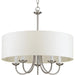 - Five Light Chandelier - Drum Shade 5-Light Chandelier In