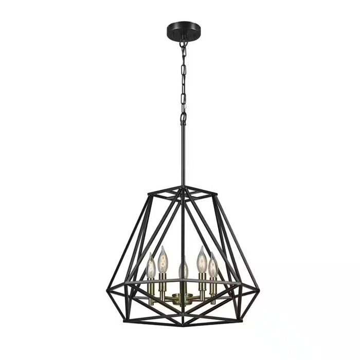 Sansa 5-Light Dark Bronze Chandelier