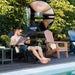 Adirondack Chair, HDPE Folding Outdoor Chair, Black