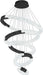 5 Ring Large Black Chandeliers Luxury Modern Crystal Chandelier Lighting, High Ceiling Chandelier for Foyer Staircase D12''+20''+27.5''+35''+43''