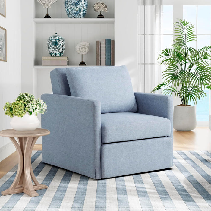 Bondi 36Inch ConvertibleSleeperChair NavyBlue Furniture