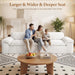 Beige Oversized Sofa For Living Room InteriorDecor