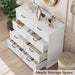 Wood Dresser for Bedroom with 8 Drawers