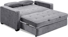 Ainsley Loveseat with Pull Out Sleeper Microfiber Charcoal Full