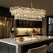 34Inch CrystalChandelier Gold TwelveLights Pendant
