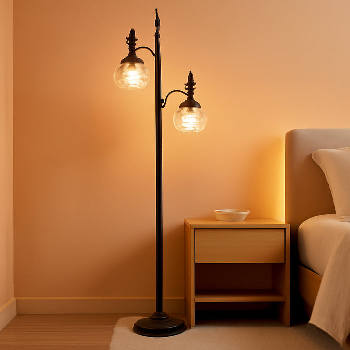 Black Floor Lamp Dimmable Illuminated Standing Light