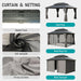 Outdoor Gazebo 10x14 Hardtop Patio Deck BackyardLivingSpace