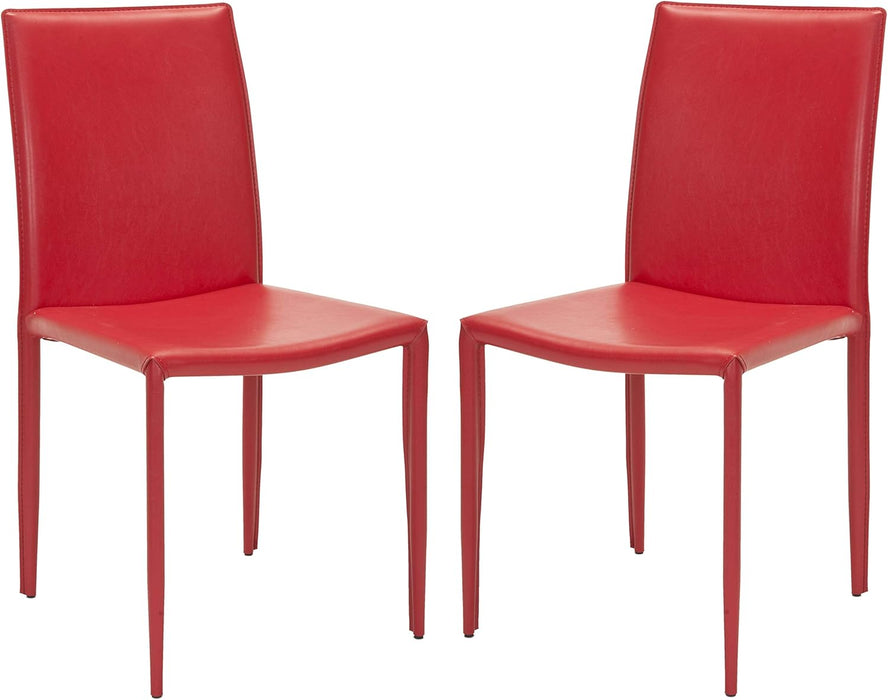 Home Collection Karna Modern Red Dining Chair (Set of 2)