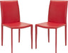 Home Collection Karna Modern Red Dining Chair (Set of 2)