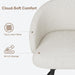 25.4″ 360° Swivel Bar Stools Set of 2 for Kitchen Island,Beige Linen | Upholstered Counter Height Barstools with Back, Modern Bar Chair with Sturdy Metal Frame and Footrest for Dining Room