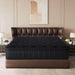 Premium 12 Inch Queen Size Mattress - Black Diamond Quilted, Individual Pocket Spring & Memory Foam Top, Luxurious Support, Pressure Relief