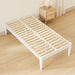 Twin Platform Bed Frame - 16" Wood Mattress Foundation Base, White