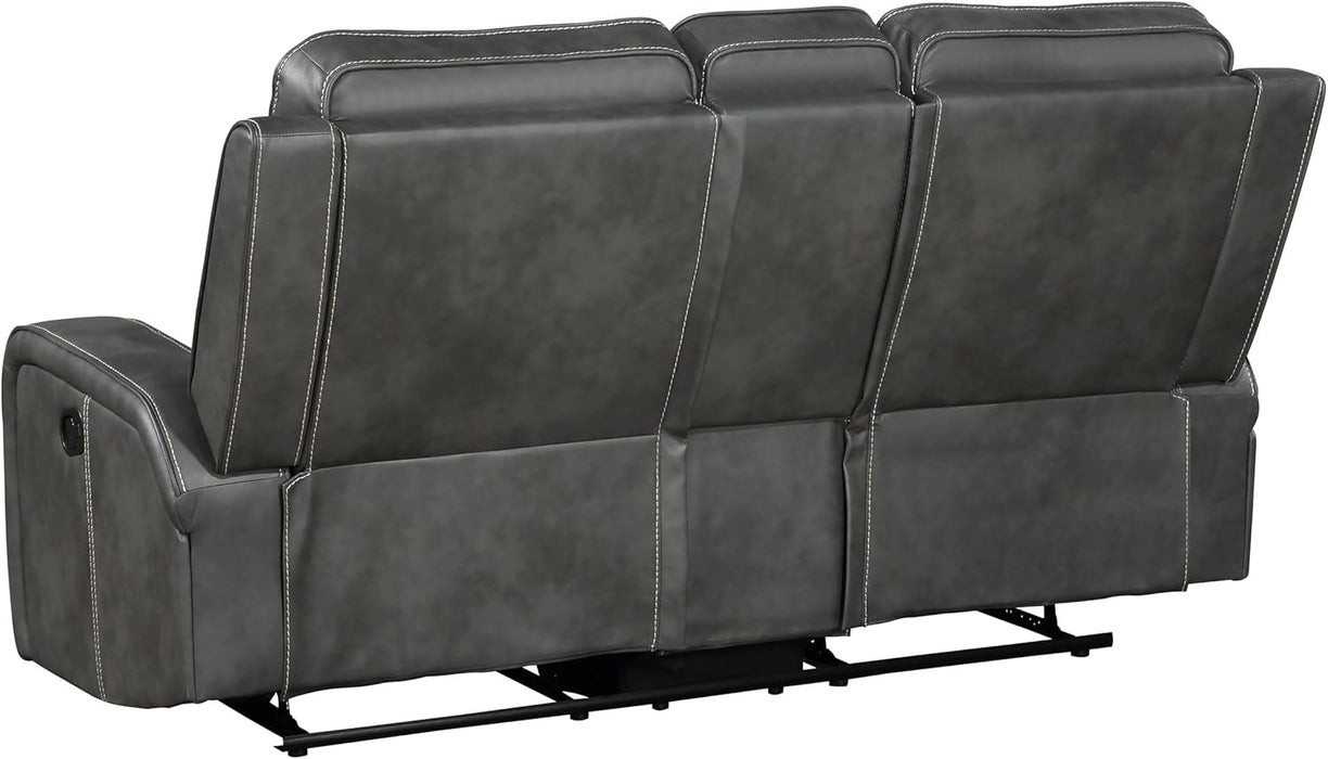 Gray Reclining Loveseat