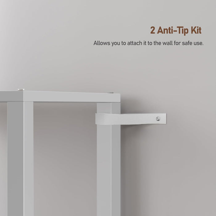 6 Tier  and Bookshelf, Narrow Book Shelf with Door for Small Space, for Living Room, Office, Study, Entryway, White BS03BW006