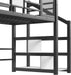 Twin Loft Bed Expansive Slide And BuiltInStorageUnit