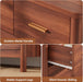 7 Drawer Dresser, Modern Wooden Storage Chest of Drawers, Walnut