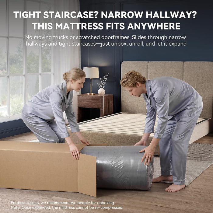 Queen Mattress, 12 Inch Hybrid Mattress Queen Size in a Box, Medium Firm