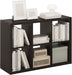 SixCube Reversible Bookcase With Black Oak Finishes