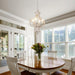 Farmhouse Chandelier, 4-Light French Country White Chandelier