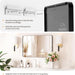 Charcoal Matte Aluminum Bathroom Mirror 30x36 Inch