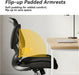 Ergonomic Office Chair with Double Seat Cushion – Mesh Desk Chair without Arms for Space Saving, Adjustable Swivel Computer Task Chair with Rocking Mode & Lumbar Support (Regular Height)