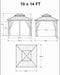 Hardtop Gazebo 10 Ft X14 Ft for All Weather, with Double Metal Roof, Aluminum Alloy Frame, Net, and Curtain, Permanent Building for Patio, Deck, Backyard, Lawn, and Garden