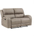 Schmid 3-Piece Polished Microfiber Manual Reclining Sofa Set, Brown