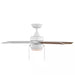 Mena 44 In. LED Indoor/Outdoor Matte White Ceiling Fan with Light Kit and Reversible Blades Included