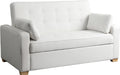 Queen Size Convertible Sleeper Sofa Oyster Upholstery