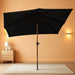 6.5'X10' Rectangular Patio Outdoor Umbrella,Large Coverage with Push-Button Tilt & UV Protection,Sturdy Ribs for Deck,Lawn,Pool,Backyard
