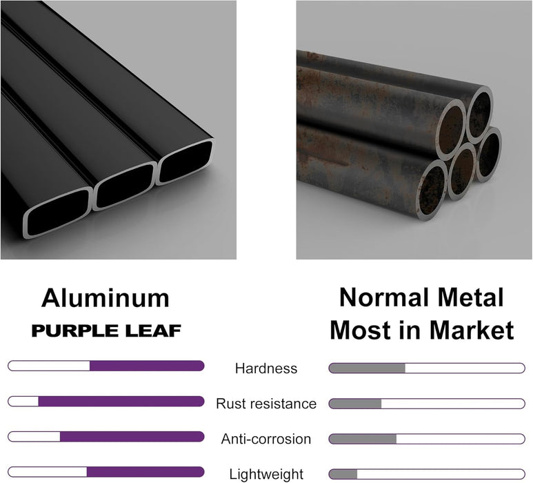 9 Pieces Outdoor Patio Dining Set with 8 Folding Portable Chairs and 1 Rectangle Aluminum Table, Foldable Adjustable High Back Reclining Chairs with Soft Cotton-Padded Seat, Grey