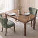 47.5"-59" Farmhouse Extendable Dining Table for 4-6, Walnut