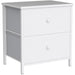 White Nightstands with 2 Drawers