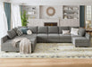 Oversized U-Shaped Modular Sectional Sofa with Storage