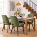 Dining Chairs Set of 4, Upholstered Kitchen Chairs, Green