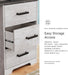 Signature Design by Ashley Shawburn Farmhouse 3-Drawer 54" Home Office Desk, White & Gray