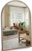 Antique Gold Arched Wall Mirror 24" X 36"