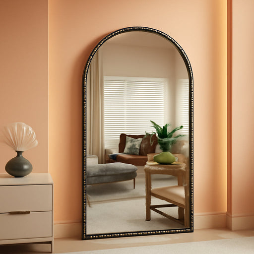 Antique Gold Arched Wall Mirror 24" X 36"