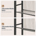15.7" Narrow Console Table for Small Space, Set of 2 Entryway Table with Adjustable Shelf, behind Couch Table, Sofa Table, for Entryway, Hallway, Livingroom, Rustic Brown and Black BF41XGP201